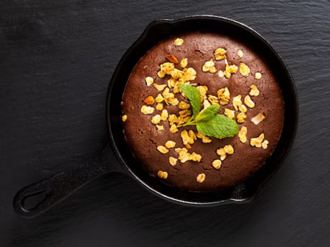 brownie-frigideira-receita-cremoso brownie de frigideira